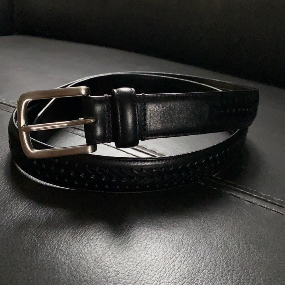 Cabelas Genuine Leather Argentina Braided Belt